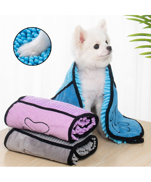 Dogs Cats Towels Super Absorbent Dog Bathrobe Microfiber Bath Towels Quick-Drying Cat Bath Towel For Pets Towel Dog Towels Pet Products