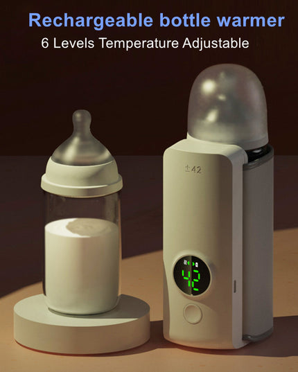 Portable Wireless Rechargeable Baby Bottle Warmer USB Charging And Heating Bag Portable Constant Temperature Milk Warmer Universal Bottle Insulation Sleeve
