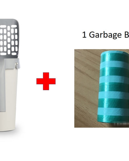 Storage Box Integrated Lazy Cat Litter Shovel Set