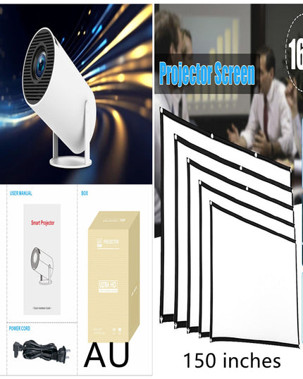HY300 Pro Projector Home Theater Entertainment Portable Small Projector