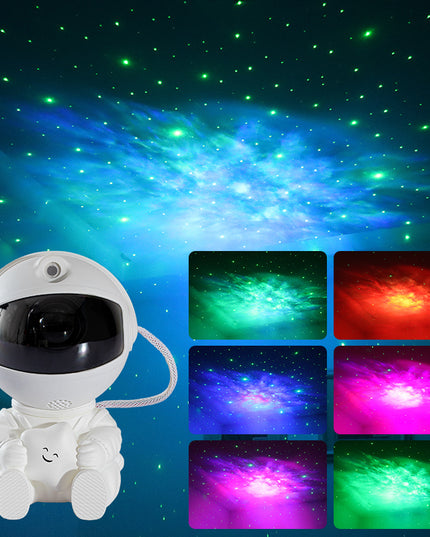 Mini Version Of Astronaut Star Projection Lamp Creative Gift Atmosphere Decorative Lamp Colorful Flowing Starry Night Light