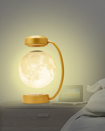 3D LED Moon Night Light Wireless Magnetic Levitating Rotating Floating Ball Lamp For School Office Bookshop Home Decoration