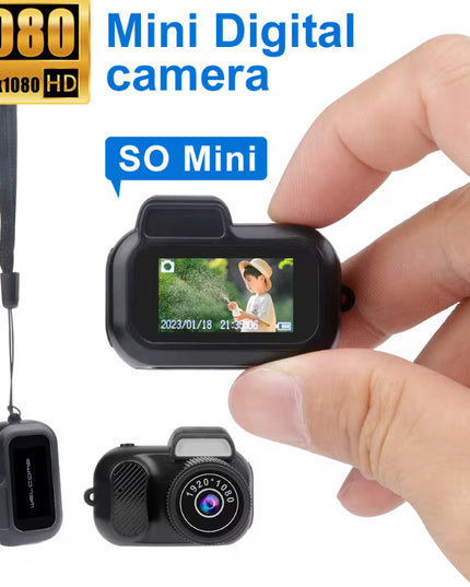 Retro Mini Camera With Screen Indoor Home Outdoor 1080p HD Portable Very Small Camera Video Support Holiday Gifts
