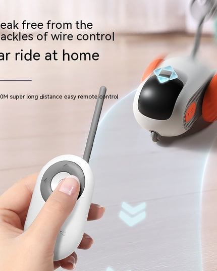 Remote Control Interactive Cat Car Toy USB Charging Chasing Automatic Self-moving Remote Smart Control Car Interactive Cat Toy Pet Products