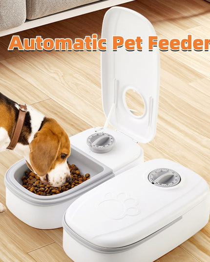 Automatic Pet Feeder Smart Food Dispenser For Cats Dogs Timer Stainless Steel Bowl Auto Dog Cat Pet Feeding Pets Supplies