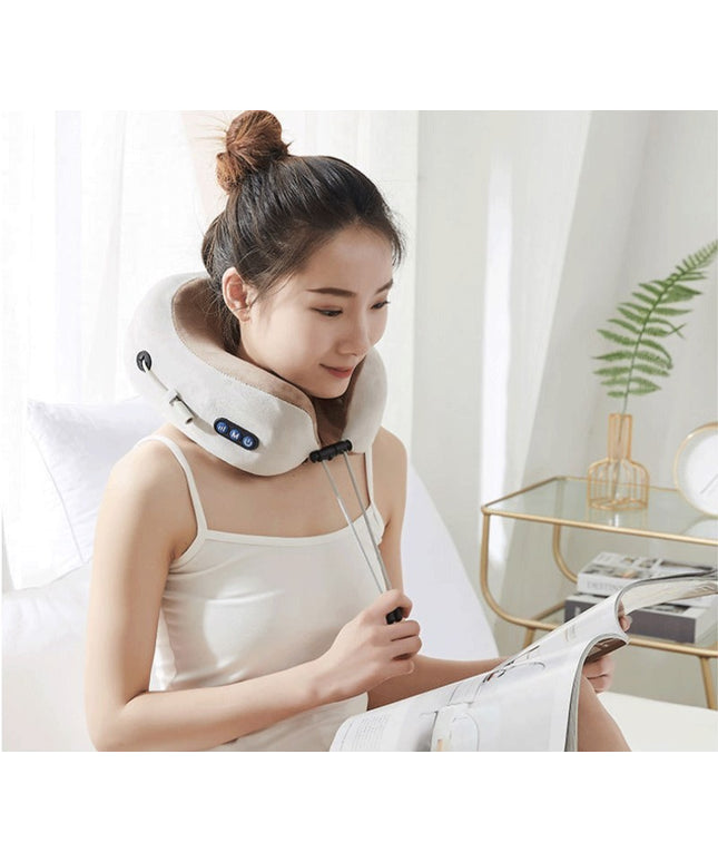 U Shaped Massage Pillow Neck Massage Device Electric Neck Massager Apparatus Shoulder Back Cervical Massager For Body Relaxation