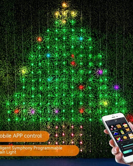 Christmas Decoration Led Rubber-covered Wire Curtain Light