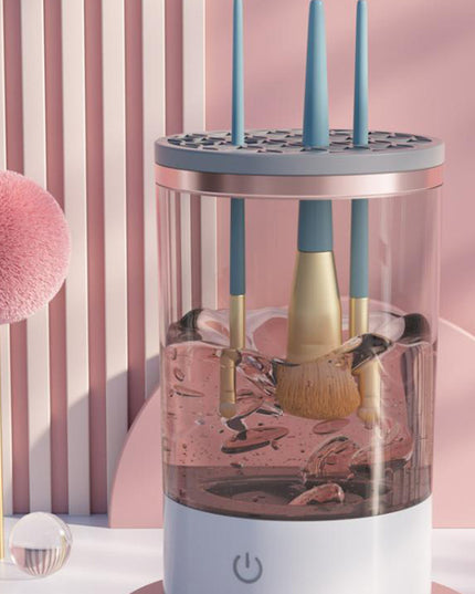 Women Eye Shadow Brush Cleaning Tool Portable Electric Makeup Brush Cleaner Machine With USB Charging Automatic Cosmetic Brush