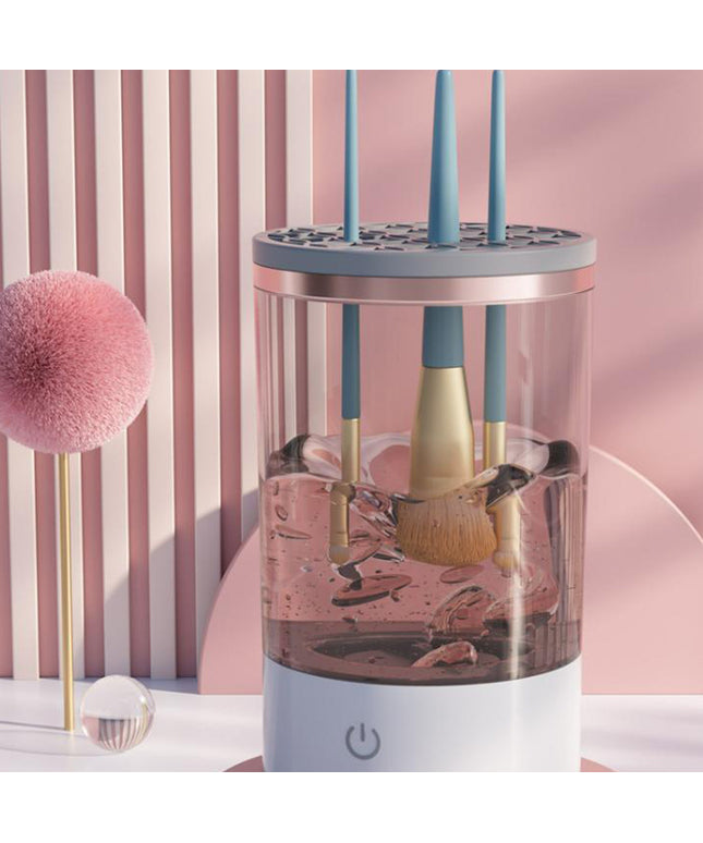 Women Eye Shadow Brush Cleaning Tool Portable Electric Makeup Brush Cleaner Machine With USB Charging Automatic Cosmetic Brush