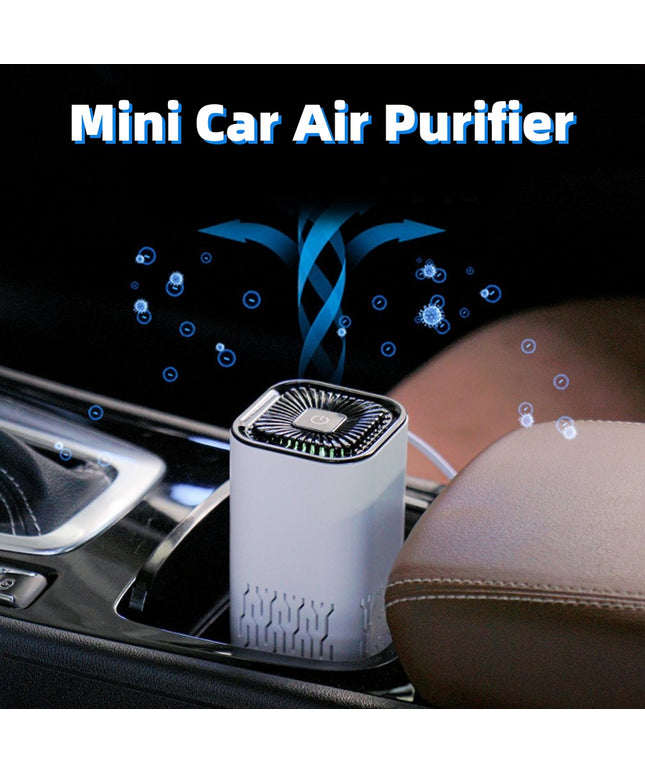 Car Air Purifier Portable Negative Ion Generator Remove Formaldehyde Dust Smoke Air Freshen Washer For Home Car