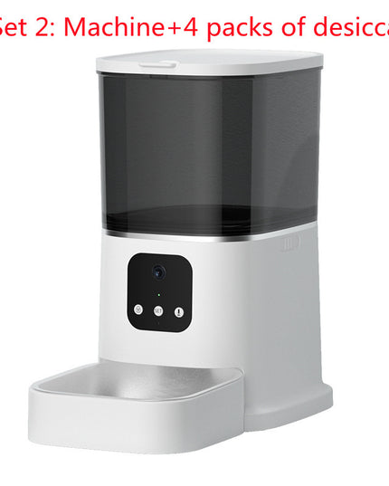 Pet Automatic Feeder Large Capacity Smart Voice Recorder APP Control Timer Feeding Cat Dog Food Dispenser With WiFi Pet Bo