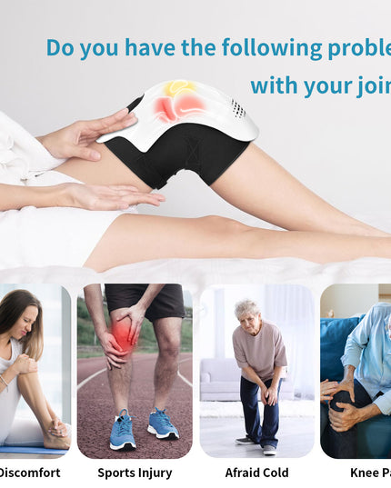 Intelligent Home Use Electric Intelligent Kneading Heating Knee Massager Rechargeable Pain Relief Infrared Laser Vibration Knee Massager