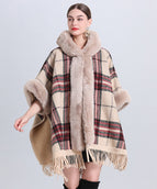Beige Red Plaid