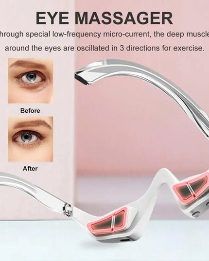 3D Eye Beauty Instrument Micro-Current Pulse Eye Relax Reduce Wrinkles And Dark Circle Remove Eye Bags Massager Beauty Tool
