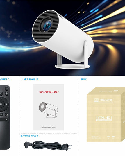HY300 Pro Projector Home Theater Entertainment Portable Small Projector