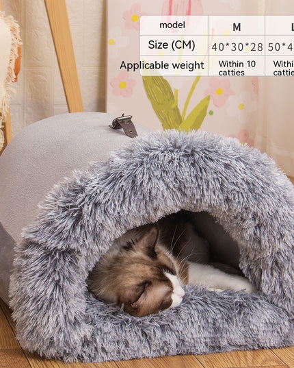 New Splice Portable Pet Nest Portable Autumn And Winter Warm Dog Nest Moisture-proof Long Fur Cat Nest Cross Border Pet Nest