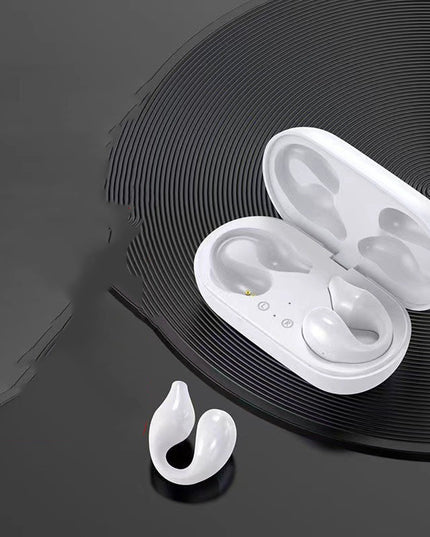 Ear Clip Bone Conduction Headphone Bluetooth-compatible 5.2 HIFI Wireless Earphone Touch Handsfree Sports Noise Cancelling Headset With Mic