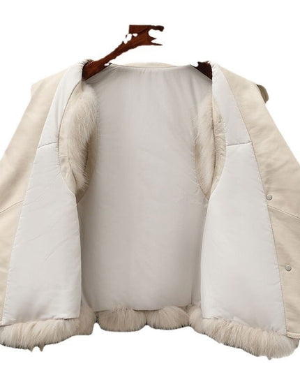 Fur Vest Short Coat Autumn And Winter New Patchwork Winter Fox Fur Jacket Women Short Artificial Fur Coat Elegant Female Warm Vest