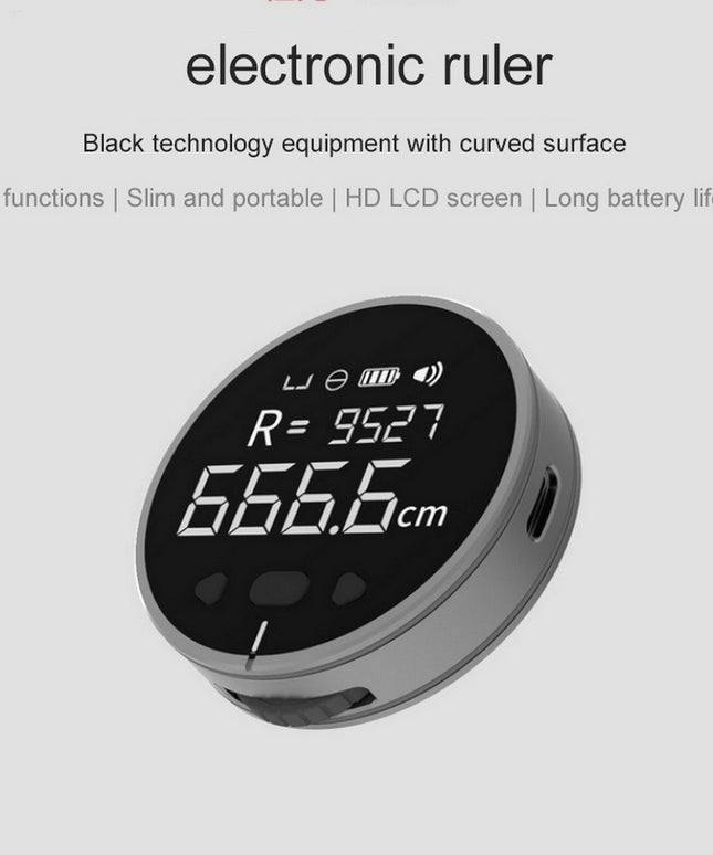 Distance Measuring Instrument Electronic Measuring Ruler Tape Measure High Definition Digital LCD High Precision Electronic Measuring Ruler Tool
