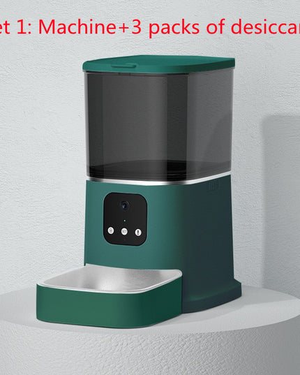 Pet Automatic Feeder Large Capacity Smart Voice Recorder APP Control Timer Feeding Cat Dog Food Dispenser With WiFi Pet Bo